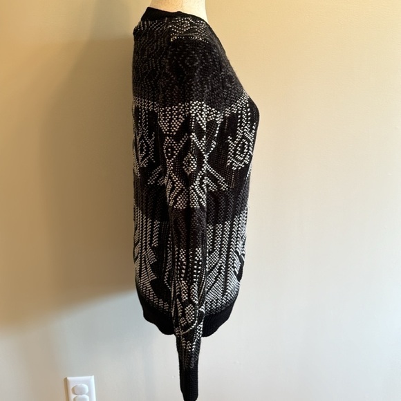 J. Crew Geometric Print Wool Blend Sweater Size XS - Picture 5 of 16